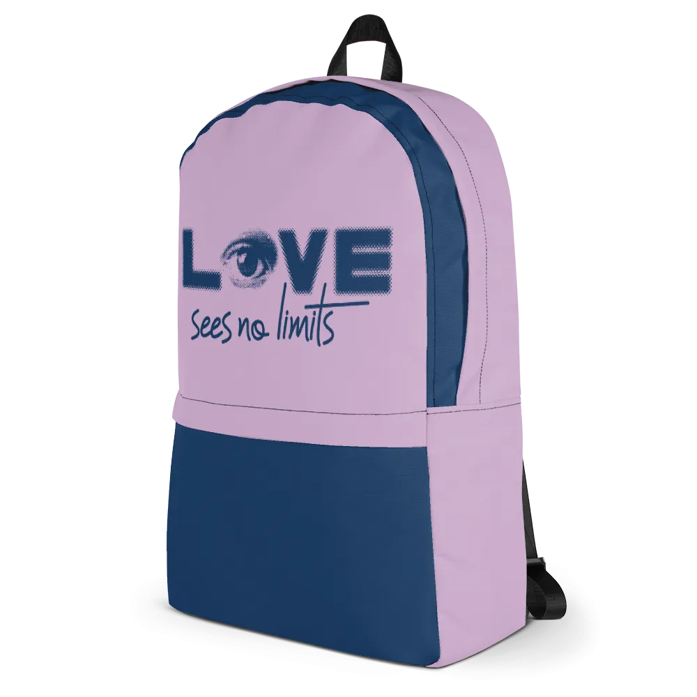 Love Sees No Limits (Halftone Design, Backpack)