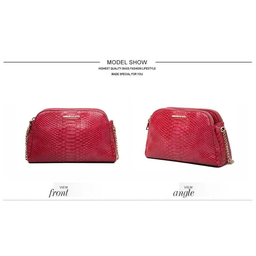 <bold>Crossbody  / Shoulder Bag  <br>Vegan-Leather