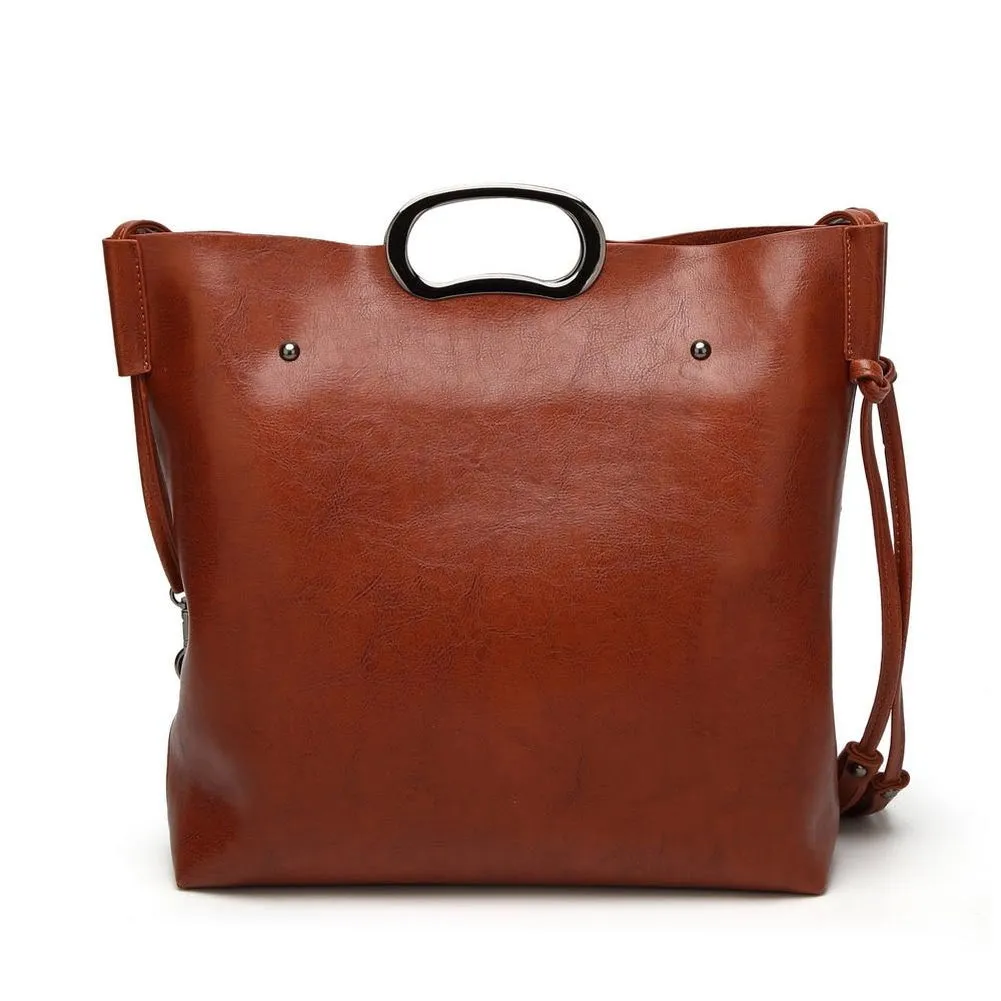 <bold>Messenger & Tote Bag Set  <br>Vegan-Leather