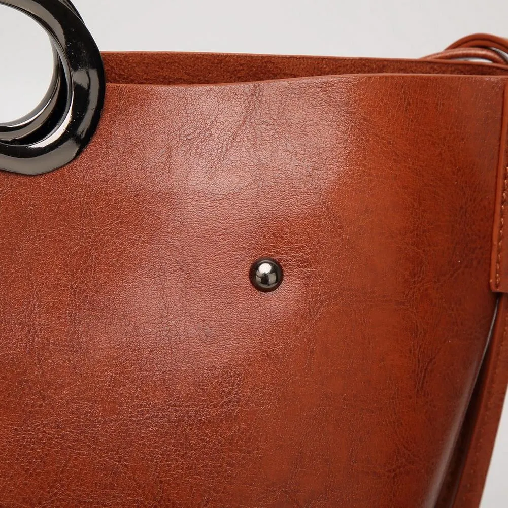 <bold>Messenger & Tote Bag Set  <br>Vegan-Leather