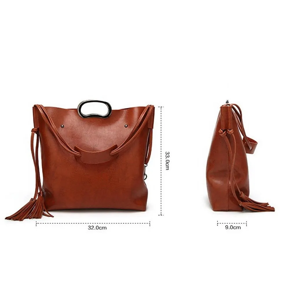 <bold>Messenger & Tote Bag Set  <br>Vegan-Leather