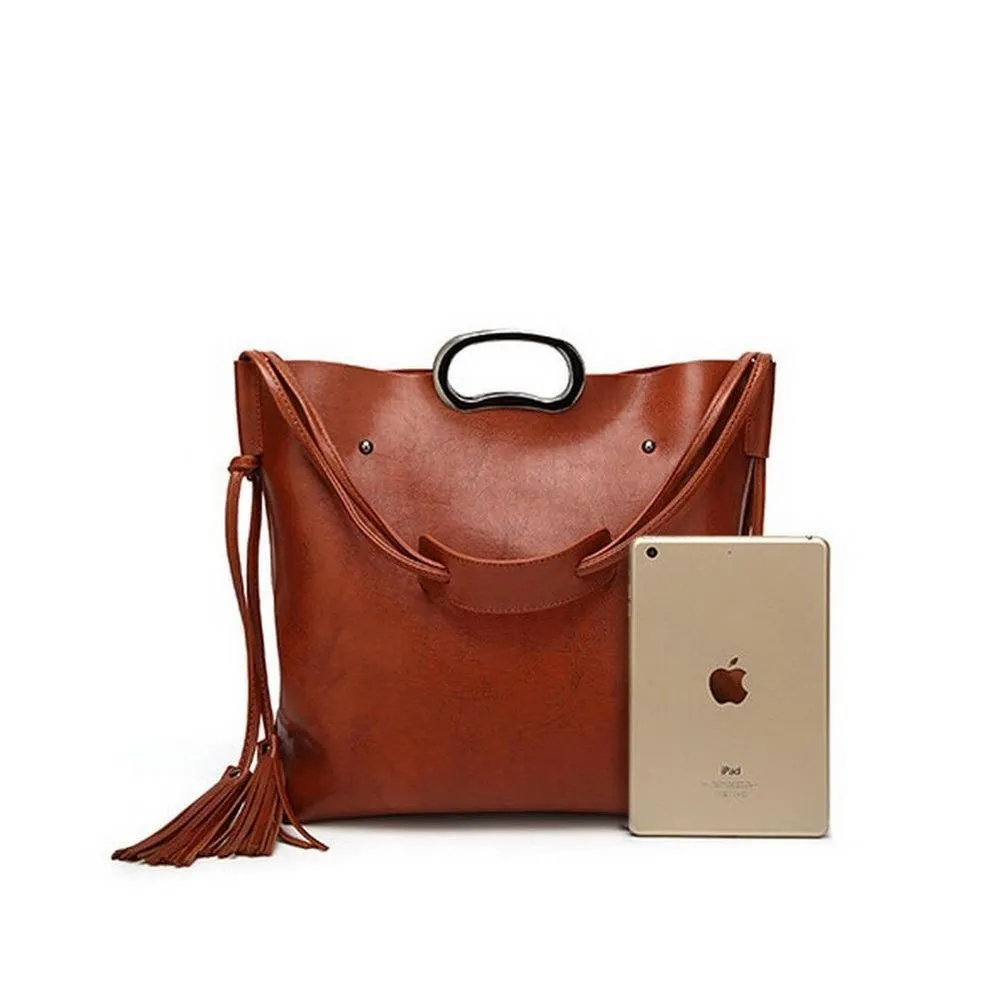 <bold>Messenger & Tote Bag Set  <br>Vegan-Leather