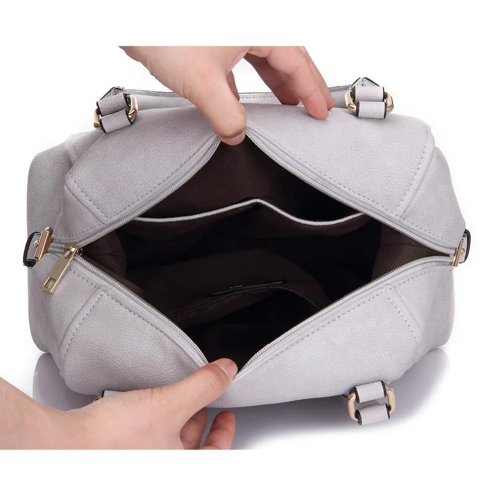 <bold>Tote & Crossbody Bag Set <br>Vegan-Leather