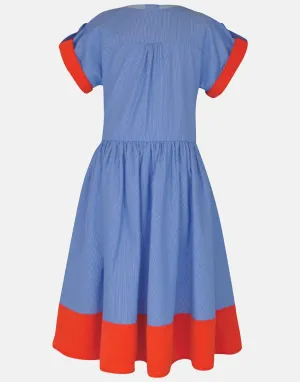 Lucinda: Blue stripe dress