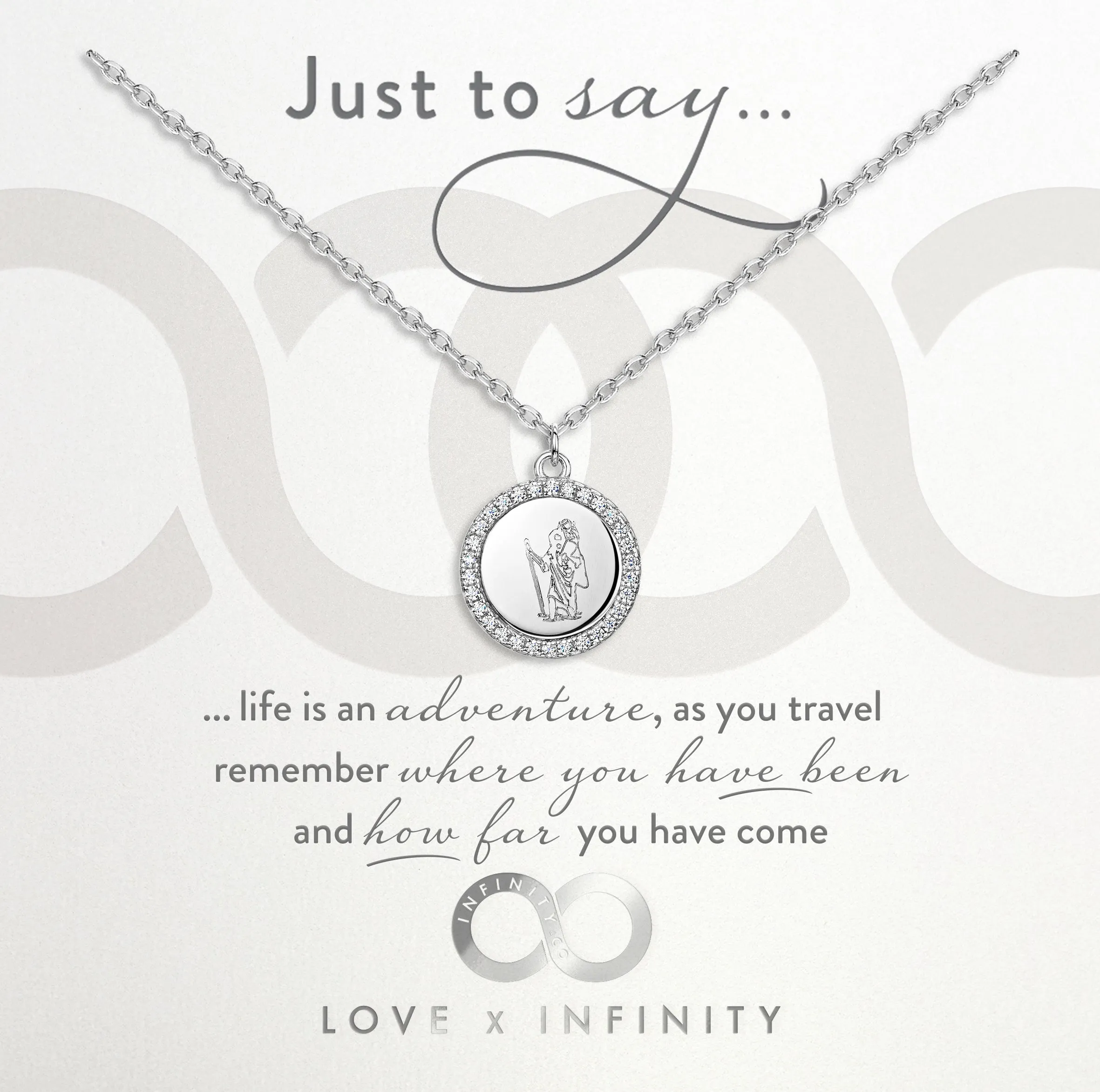 LXI St Christopher Pendant- Rhodium