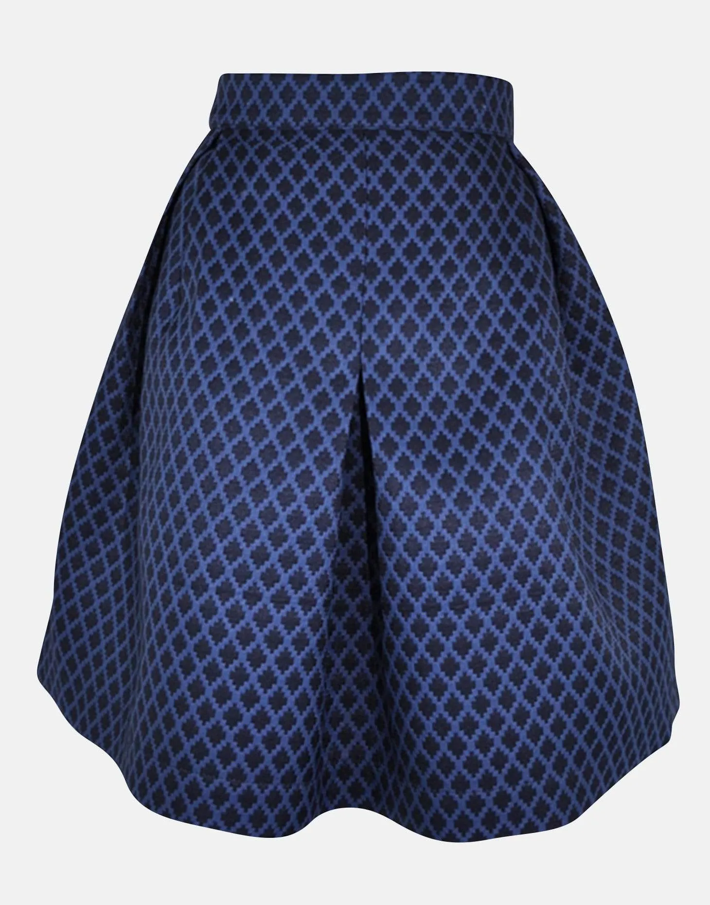 Madeline: Blue jacquard skirt