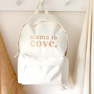 Mama to backpack - embroidered