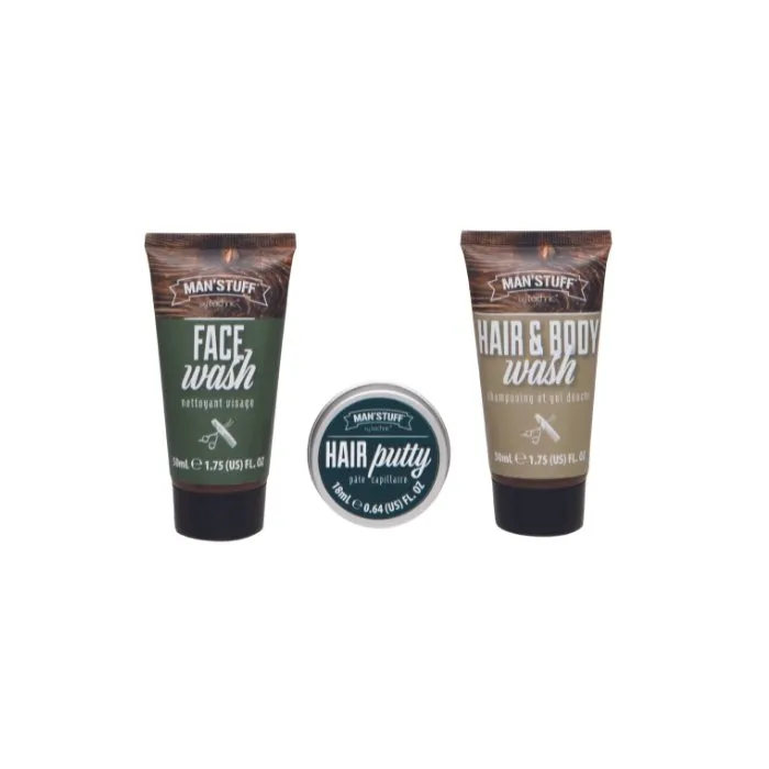 Man' Stuff Clean Getaway Wash Bag Gift Set