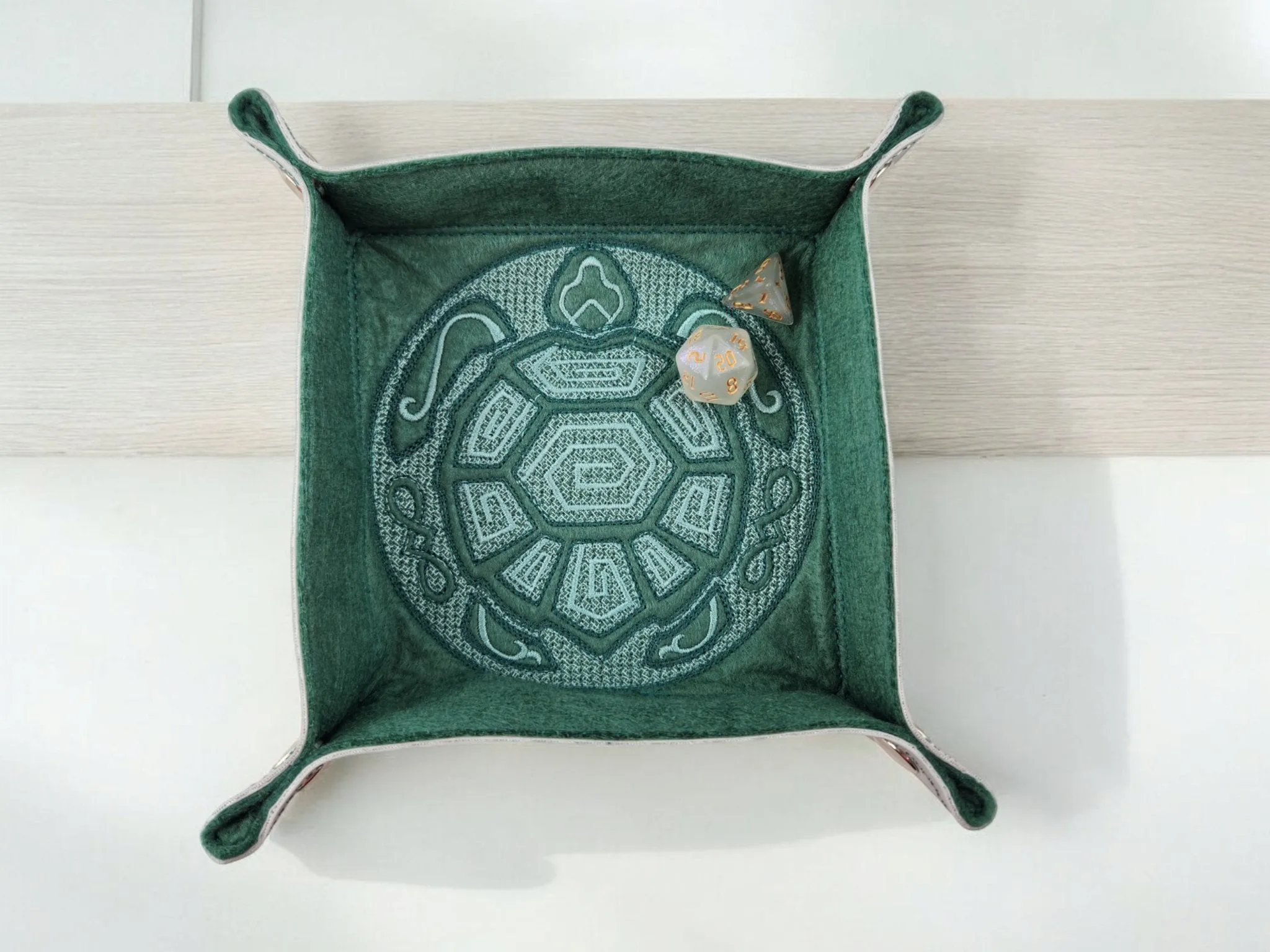 Mandala turtle dice tray