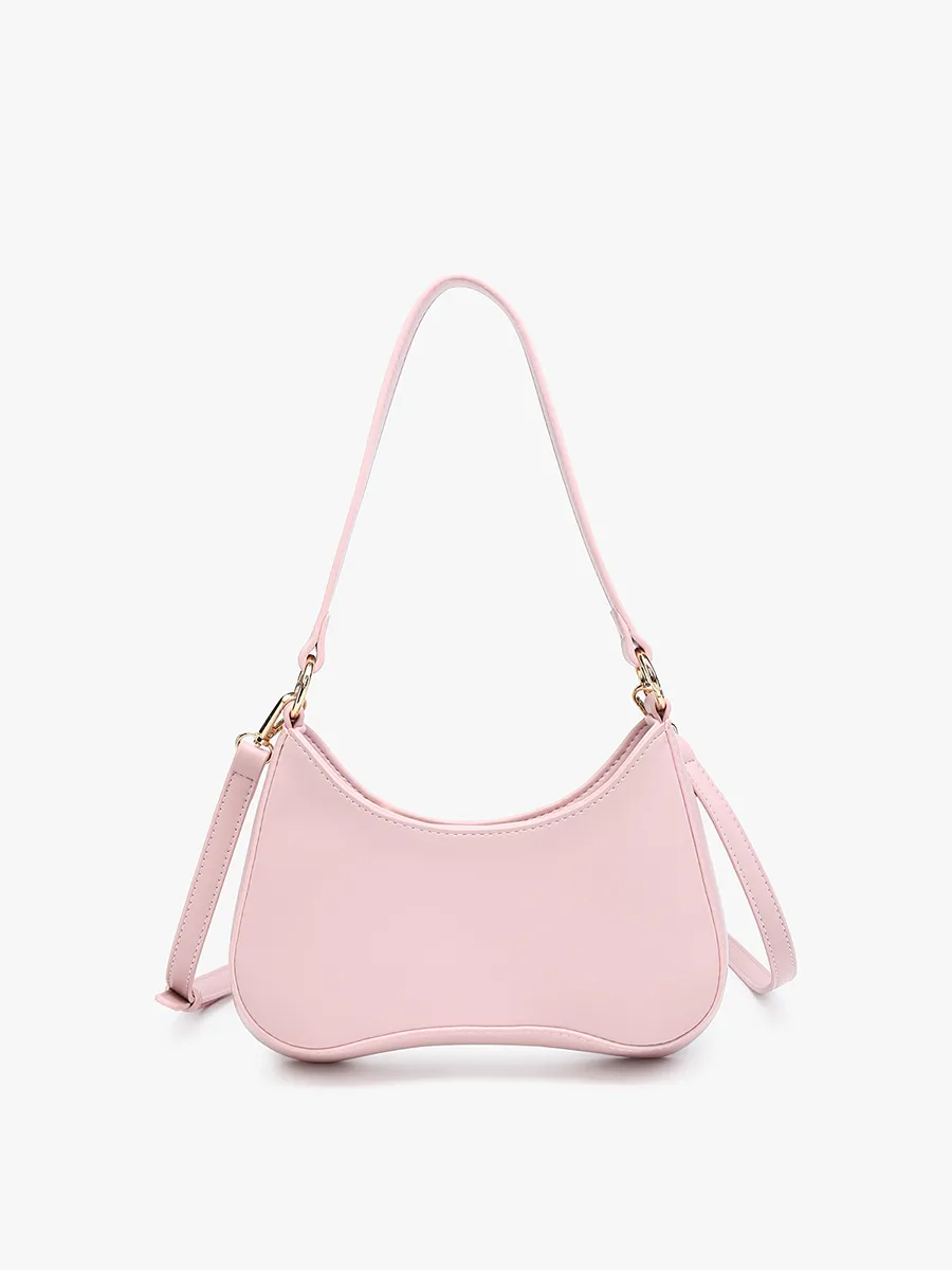 Manila Structured Shoulder Bag w/ Zip Closure