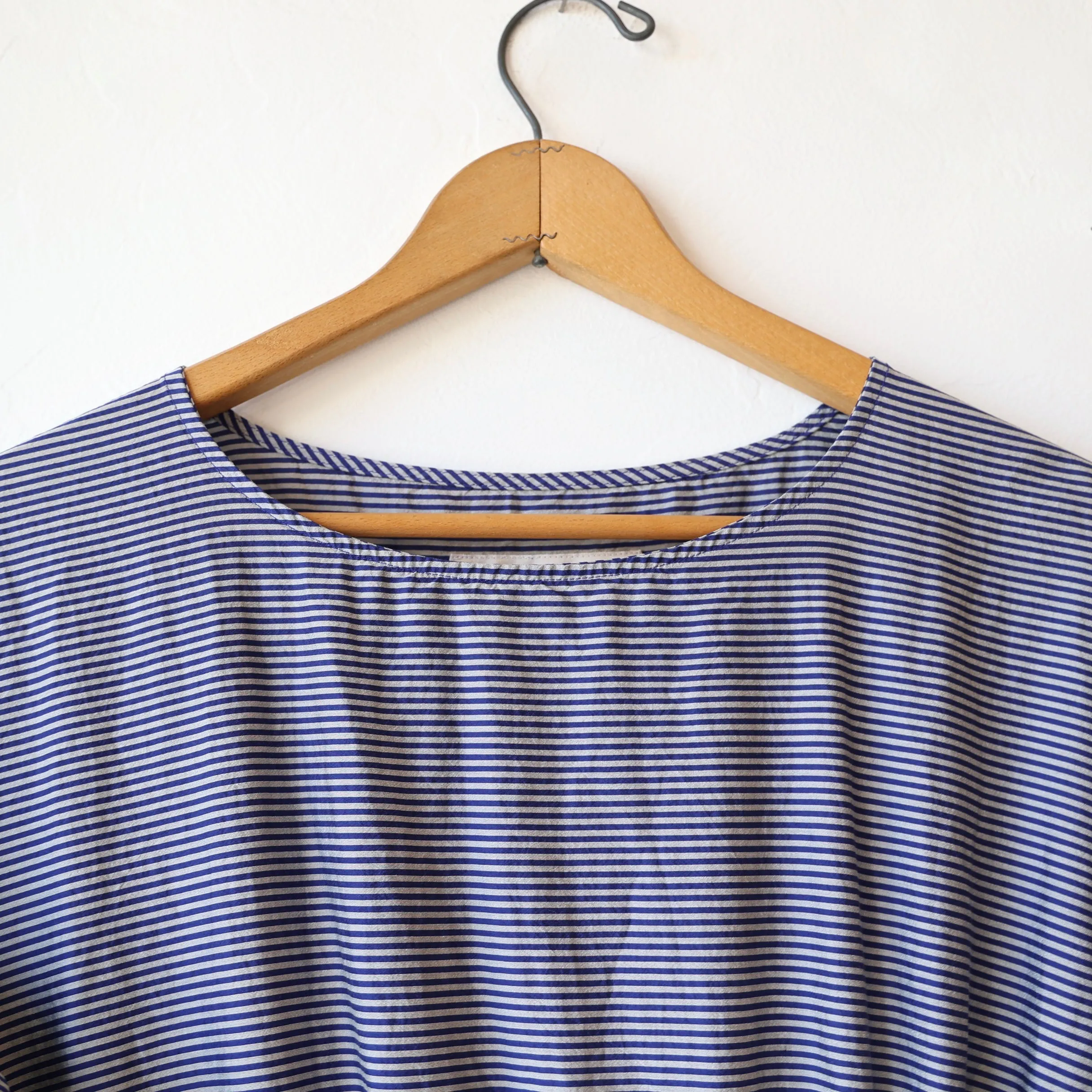 Manuelle Guibal Cotton/Silk Dress - Imperial Blue Stripe