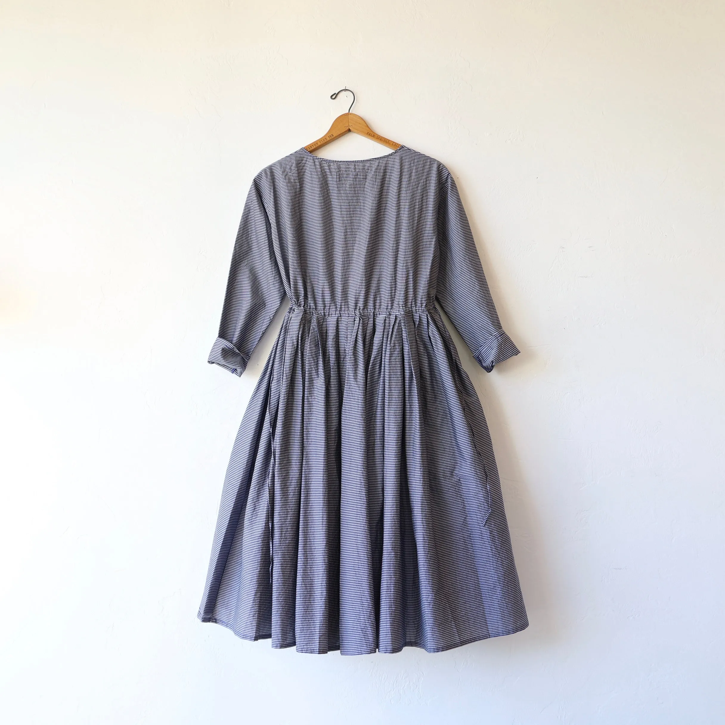 Manuelle Guibal Cotton/Silk Dress - Imperial Blue Stripe