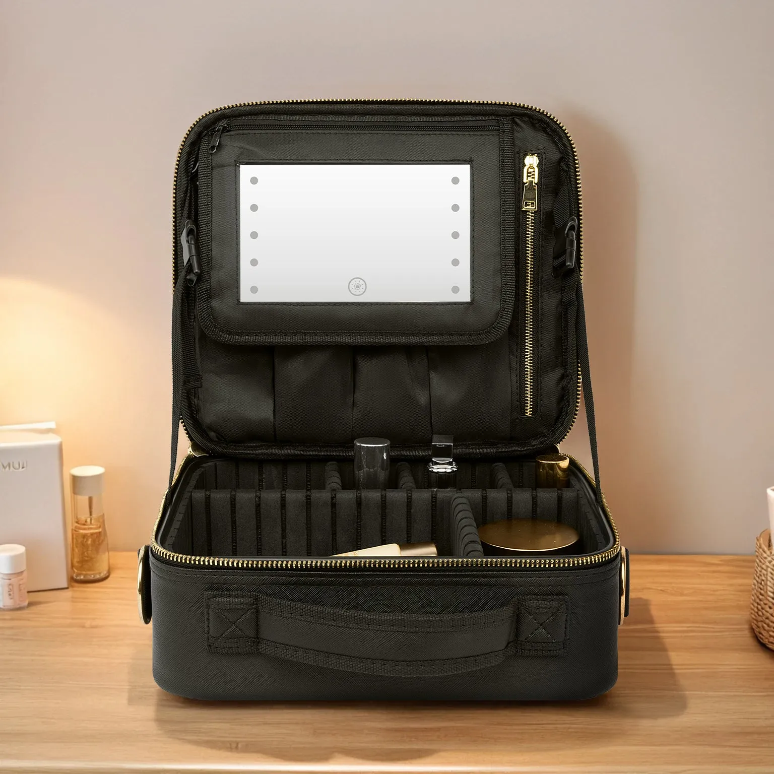 Manufacturer Waterproof custom cosmetics case travel makeup storage bag travel pouch bag