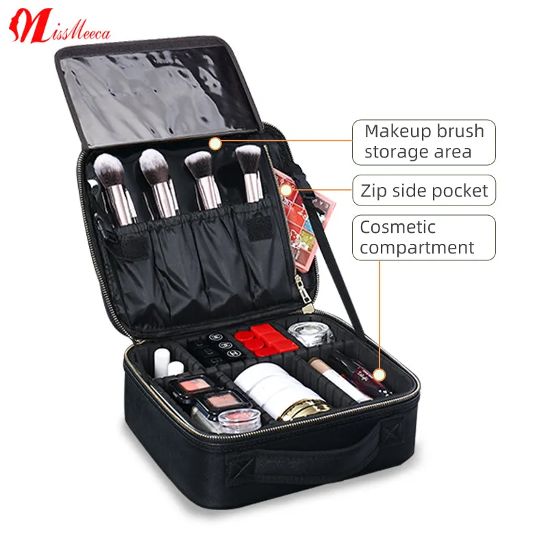 Manufacturer Waterproof custom cosmetics case travel makeup storage bag travel pouch bag