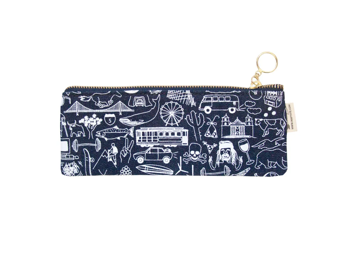 MAPTOTE California Pencil Pouch Denim