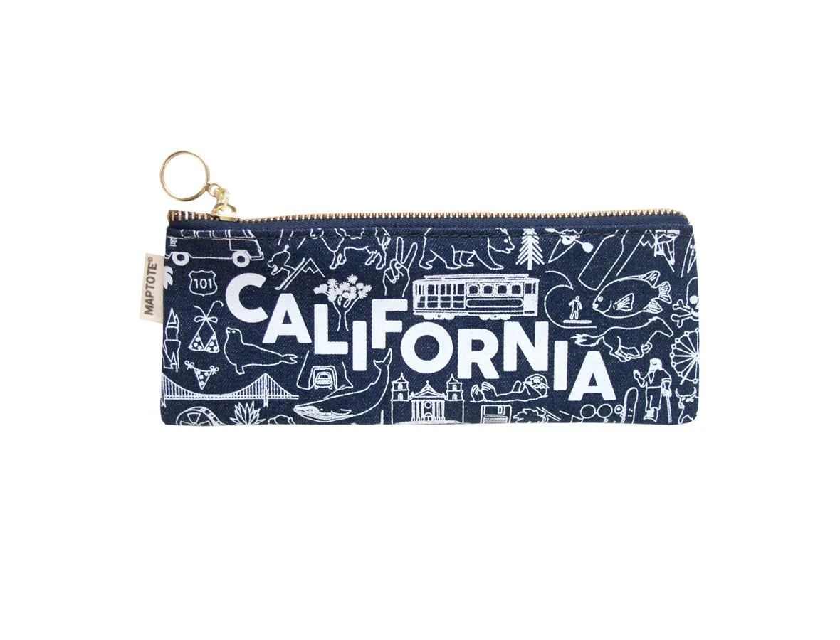 MAPTOTE California Pencil Pouch Denim