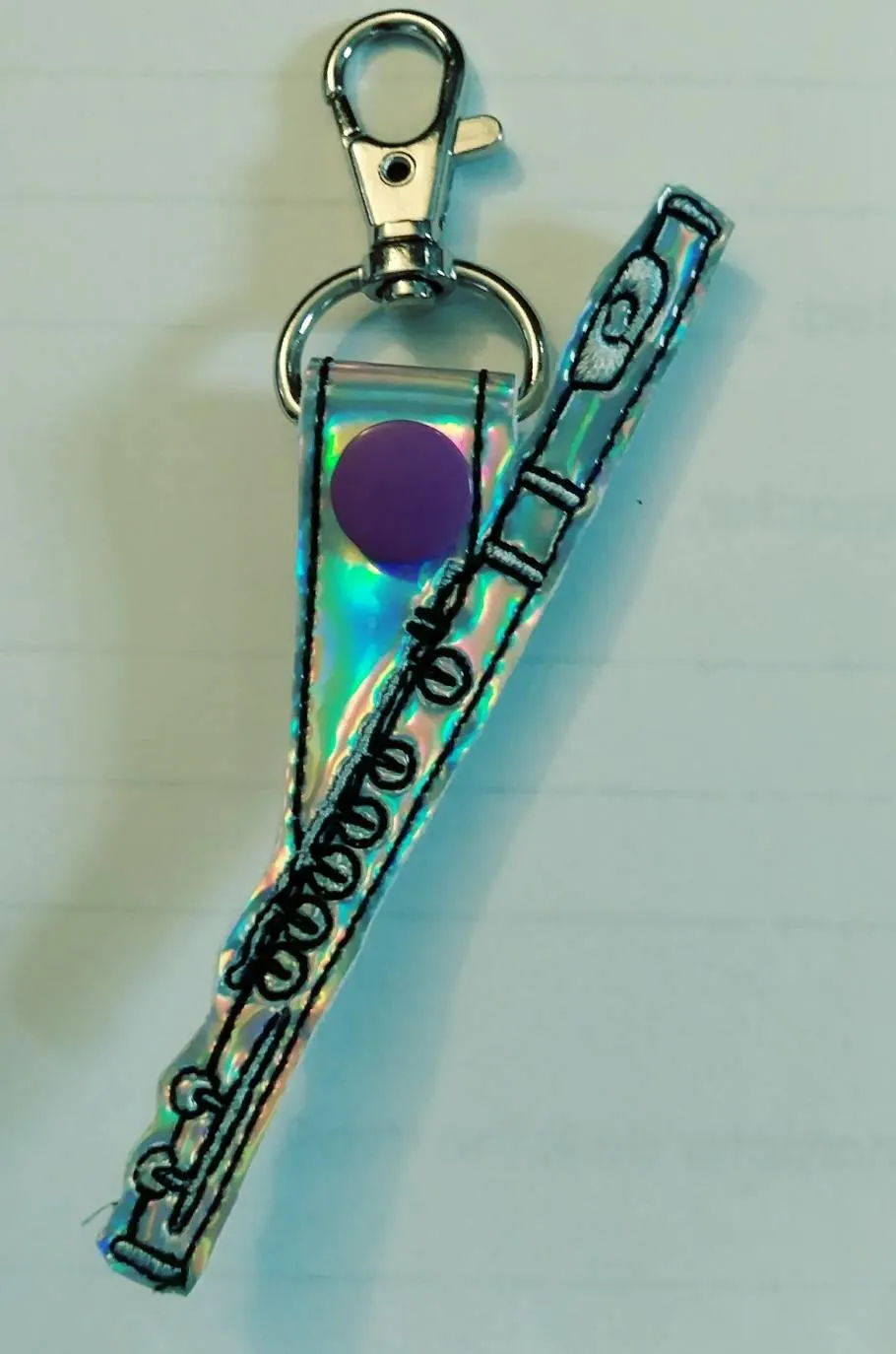 Marching Band Musical Instrument keychain, flute, clarinet, saxophone,  trumpet, trombone, french horn, drum sticks, gift for band students