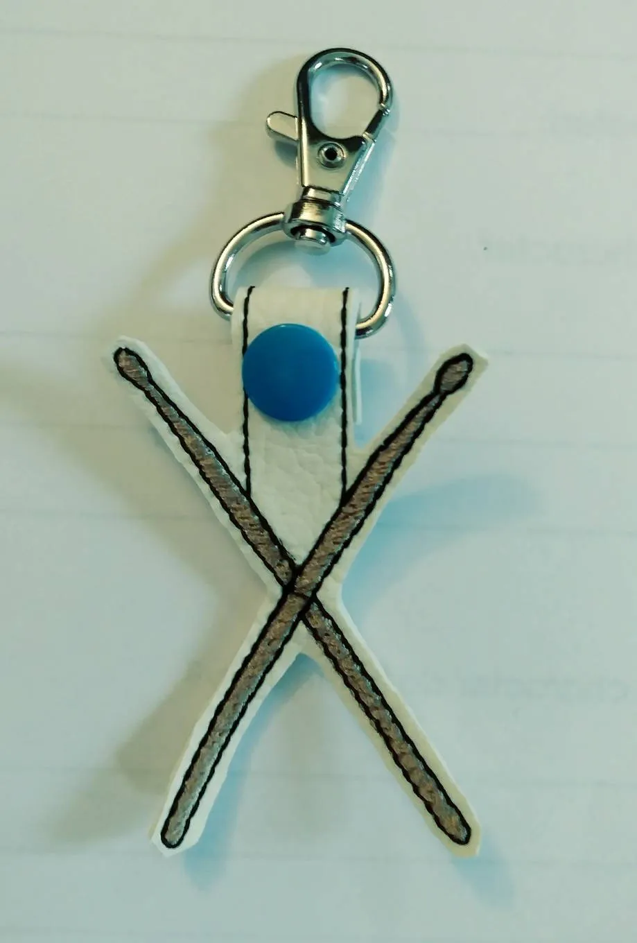Marching Band Musical Instrument keychain, flute, clarinet, saxophone,  trumpet, trombone, french horn, drum sticks, gift for band students