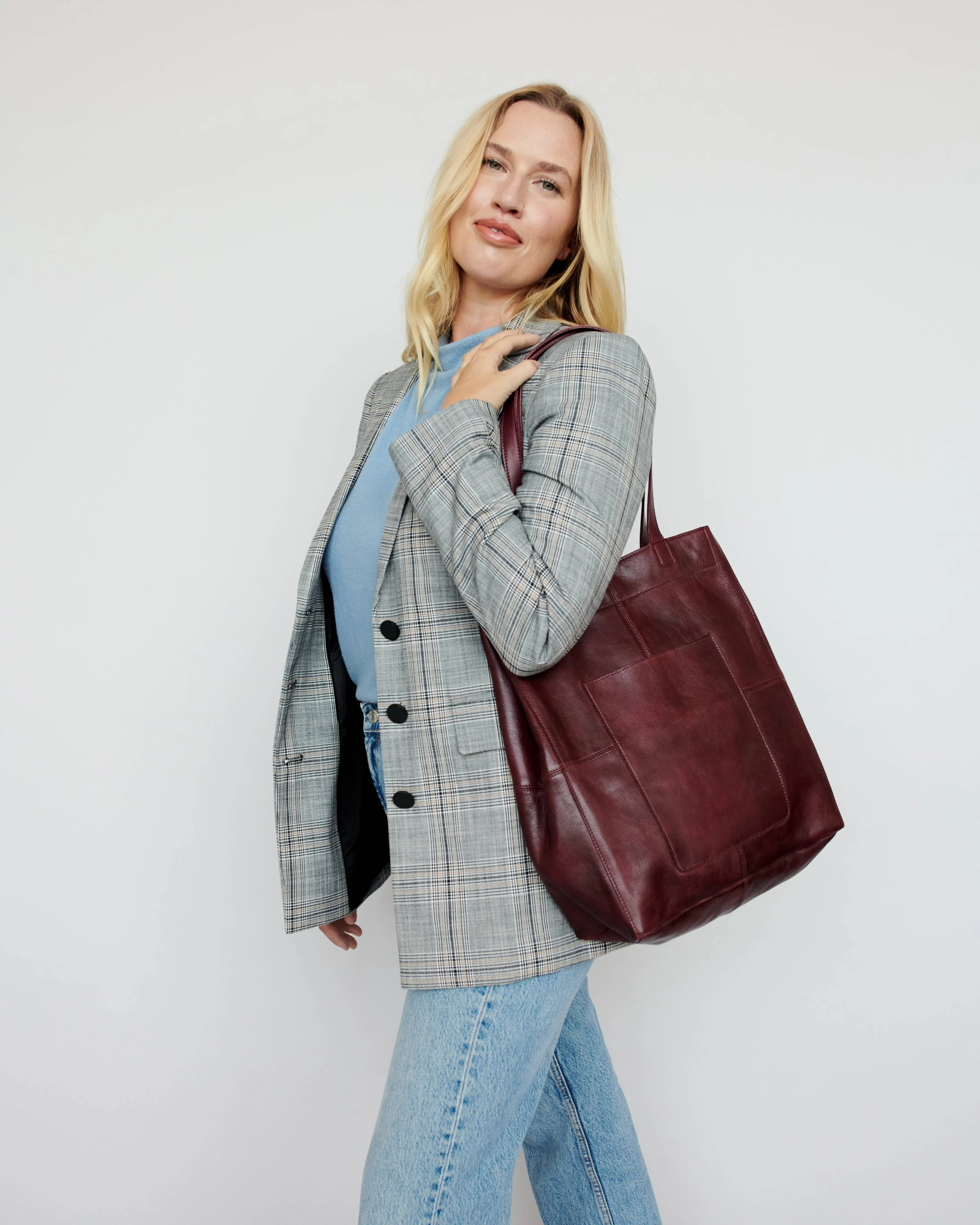 Margie Handcrafted Leather Tote Bag in Paprika by Latico Leather
