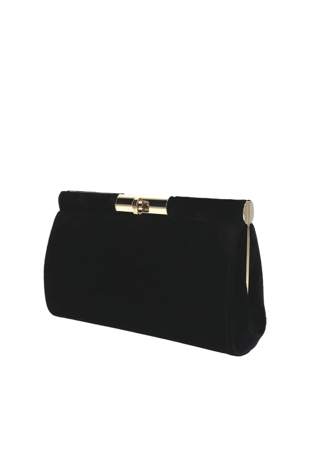 Marlene Black Velvet Clutch