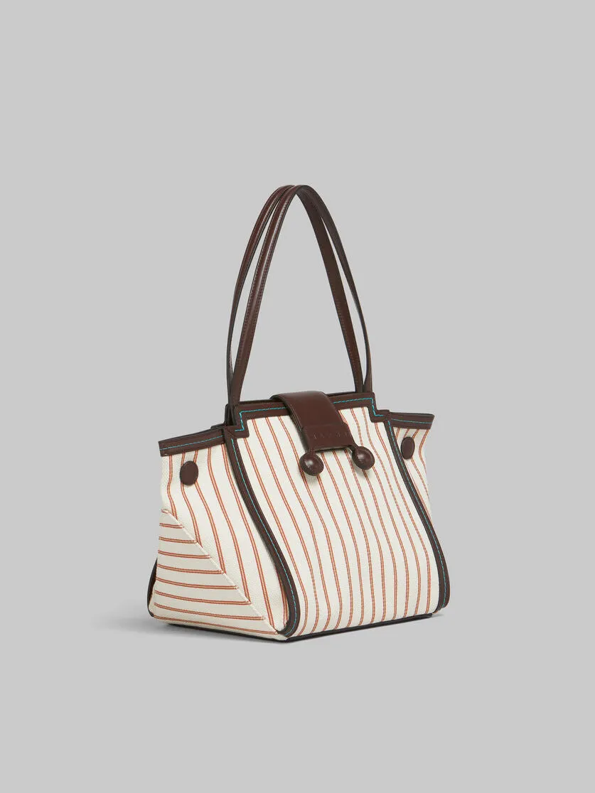 [Marni] Striped Canvas Mini Riviera Bag