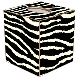Marye-Kelley - Black and White Zebra Tissue Box Cover