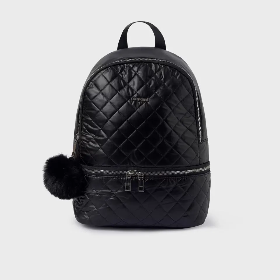 Mayoral Girls Satin Padded Backpack 10640 Black