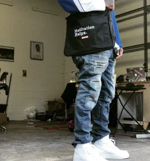 “Meditation Helps” Laptop/Tote Bag by Sleep is For The Rich