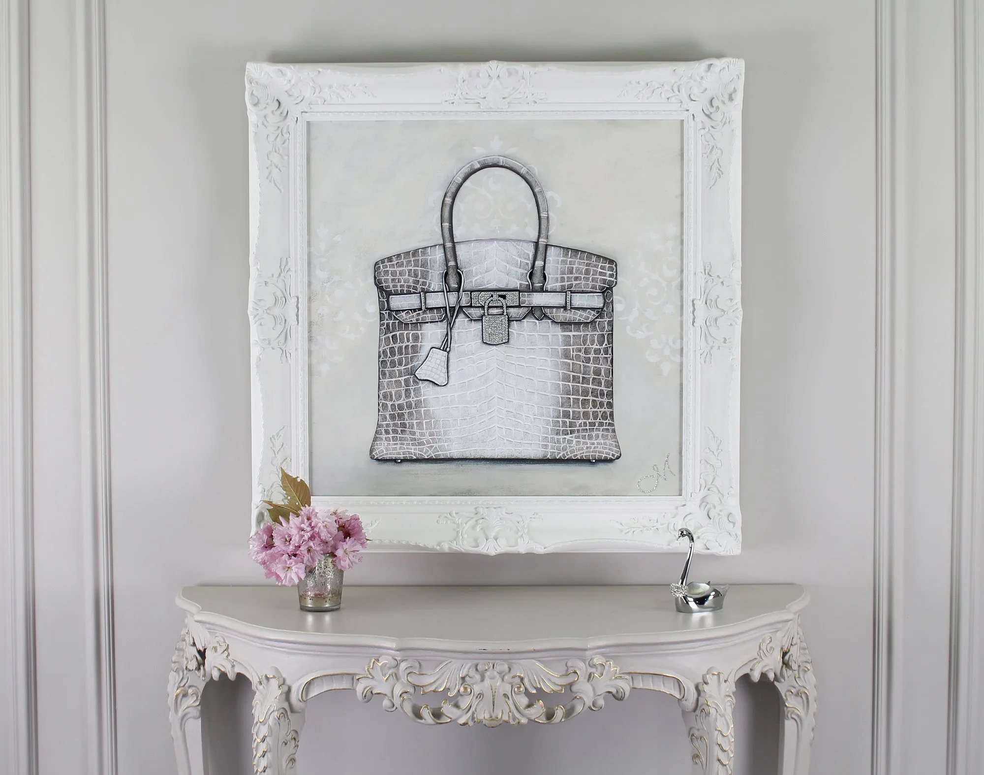 Medium Limited Edition Hermès Himalayan Birkin Giclée