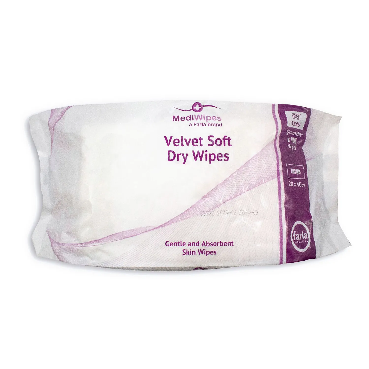 MediWipes Velvet Soft Dry Wipes | Large | Pack of 100
