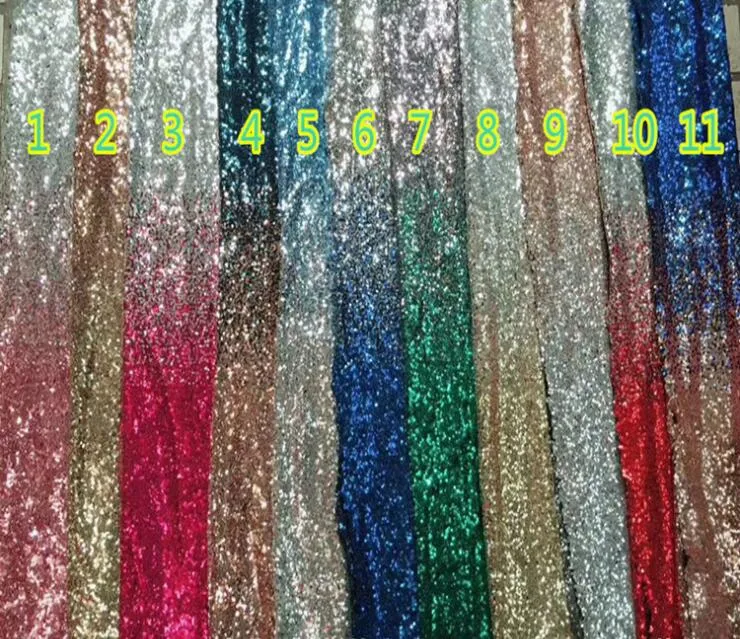 Mermaid Round Neck Long Ombre Sequined Bridesmaid Dresses, TYP1560