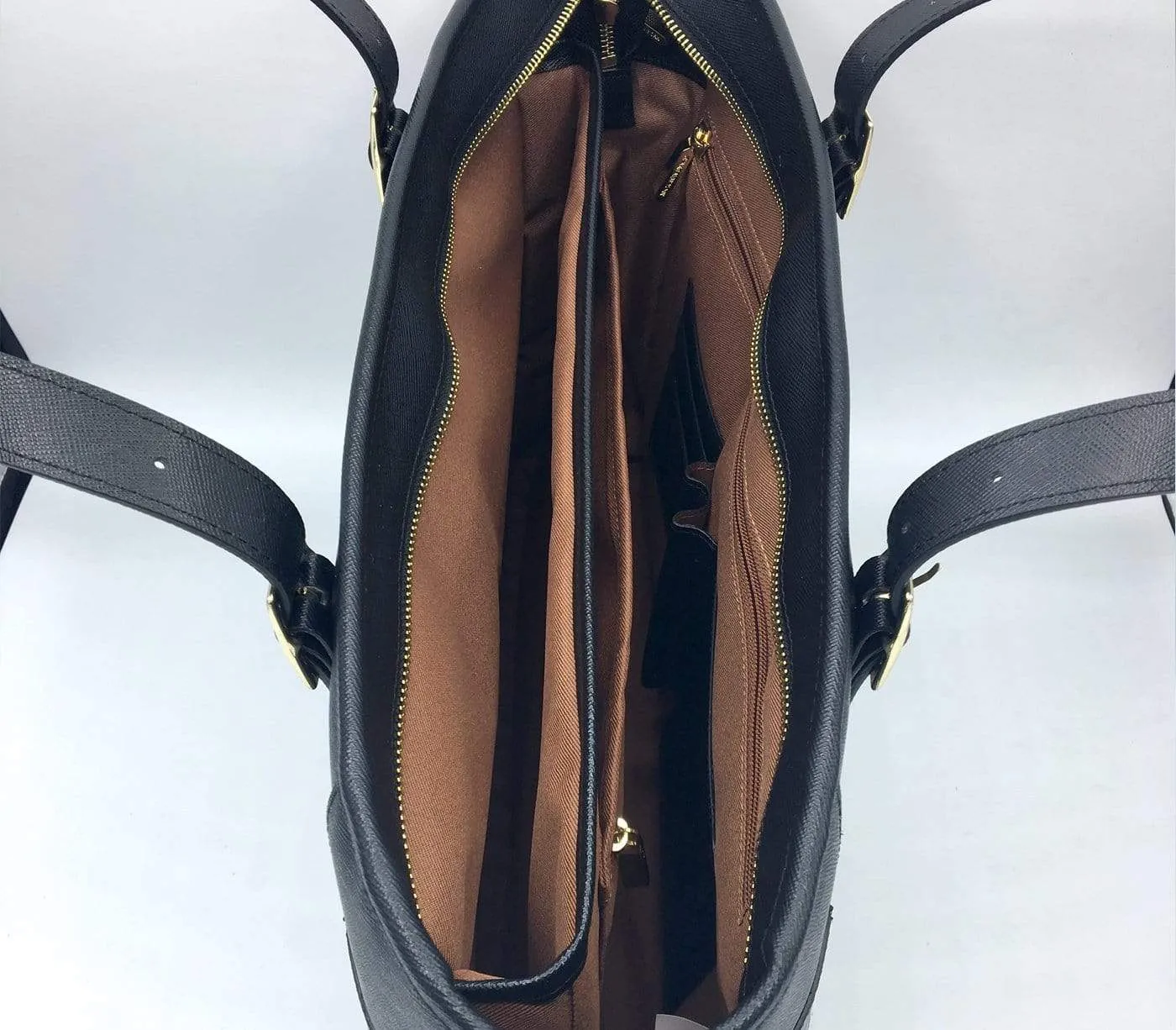 Miley Vegan Leather Laptop Bag | Black