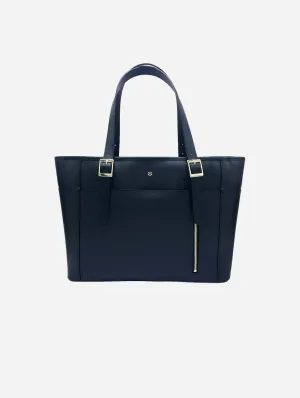 Miley Vegan Leather Laptop Bag | Black