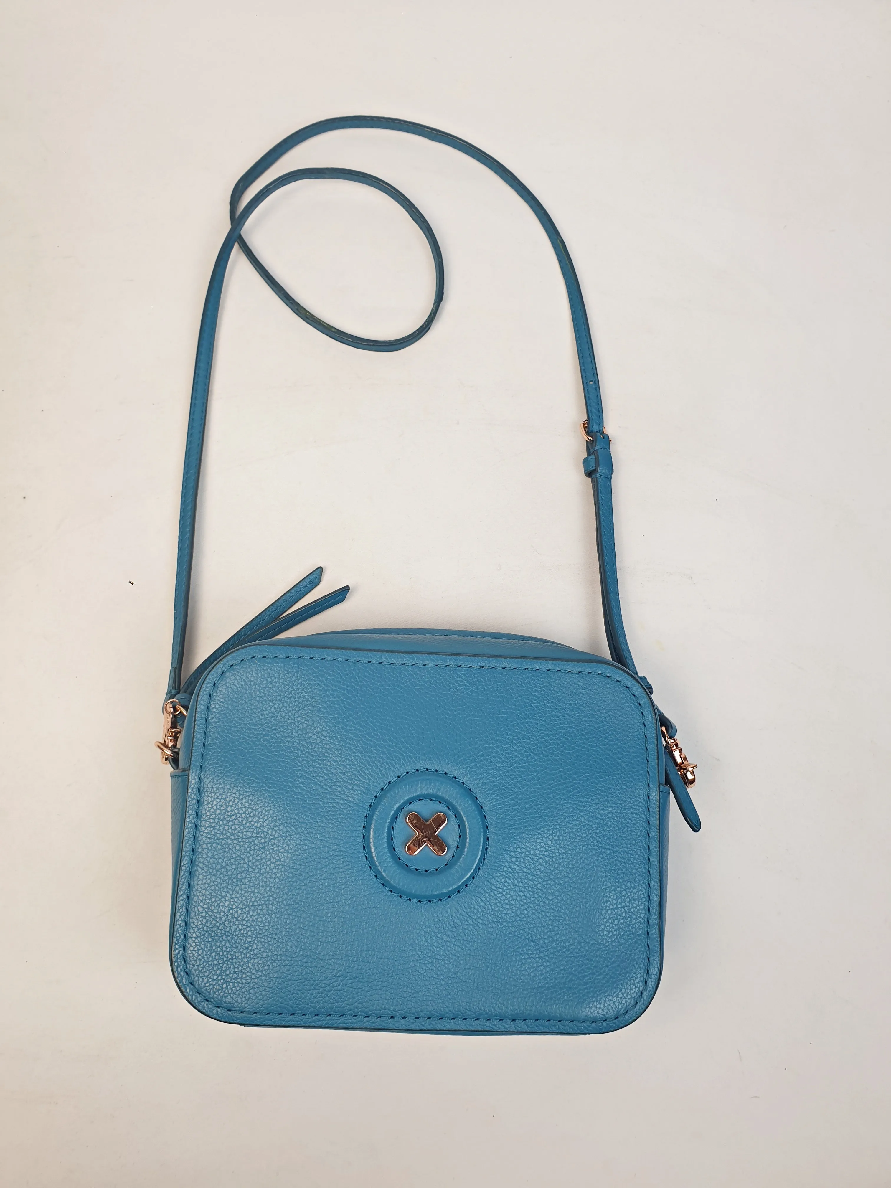 Mimco blue everyday bag with adjustable strap