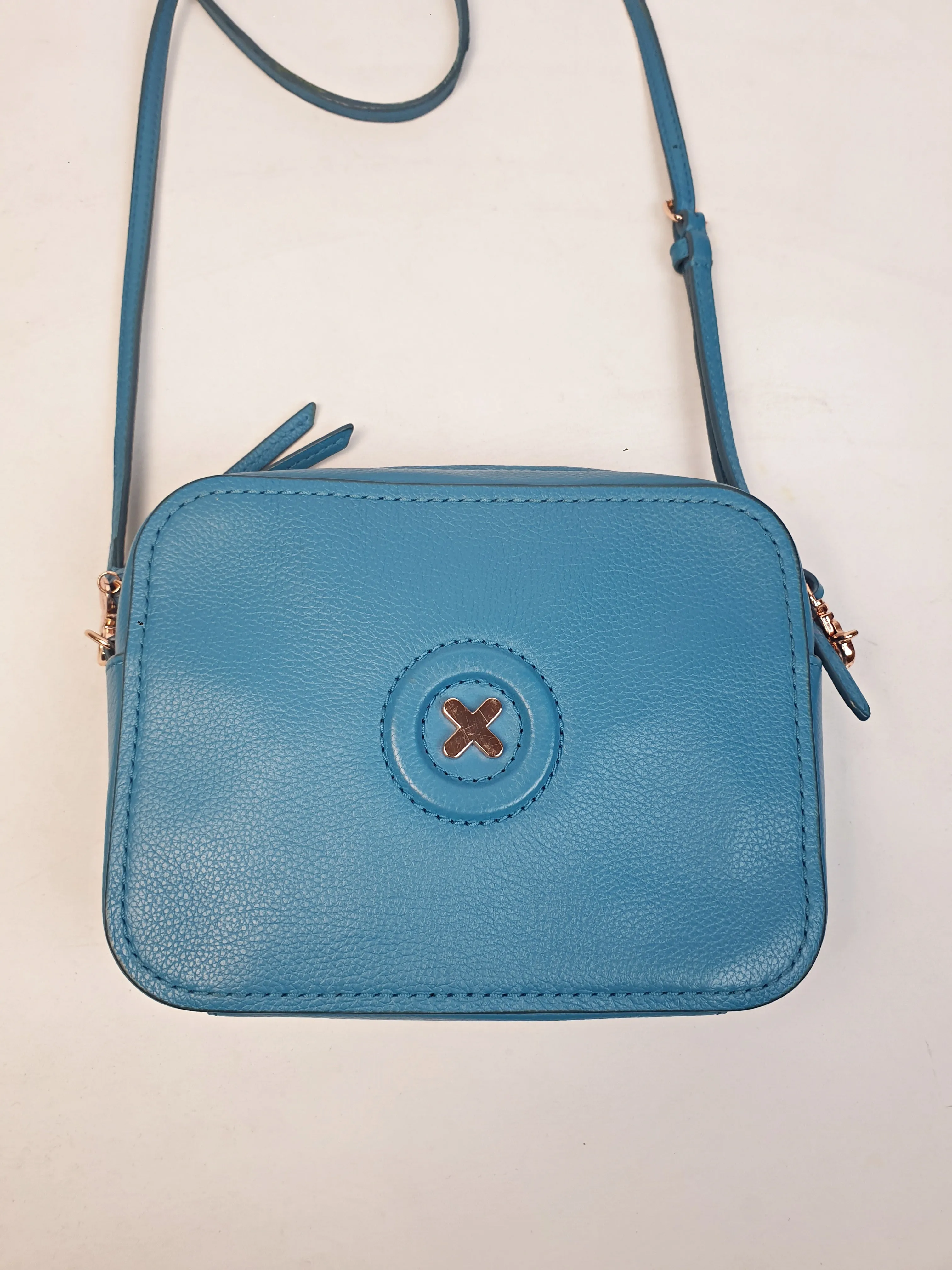Mimco blue everyday bag with adjustable strap