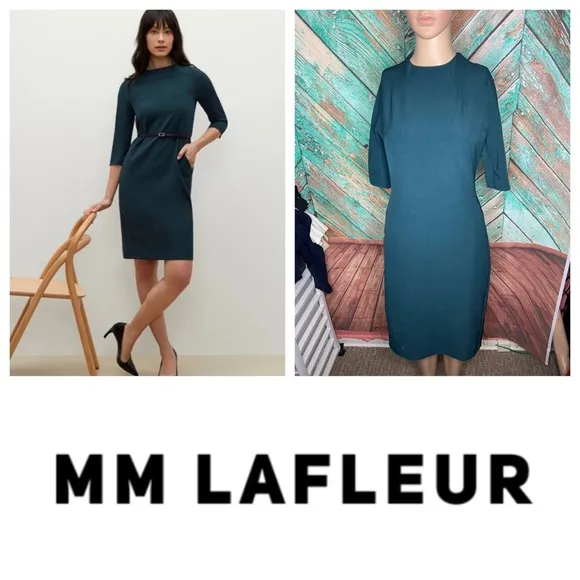MM Lafleur Rainforest Green The Etsuko Dress WonderTex