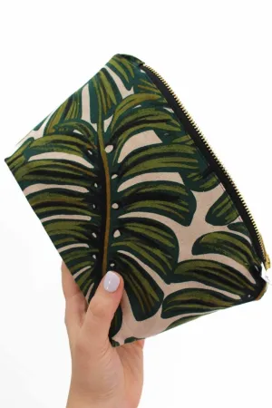 Monstera Canvas Mini Maxx Cosmetic Bag