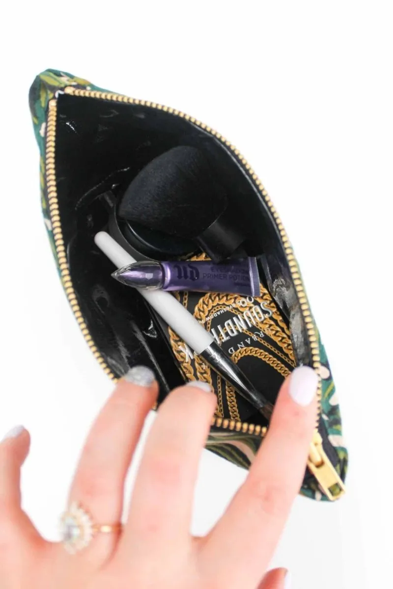 Monstera Canvas Mini Maxx Cosmetic Bag