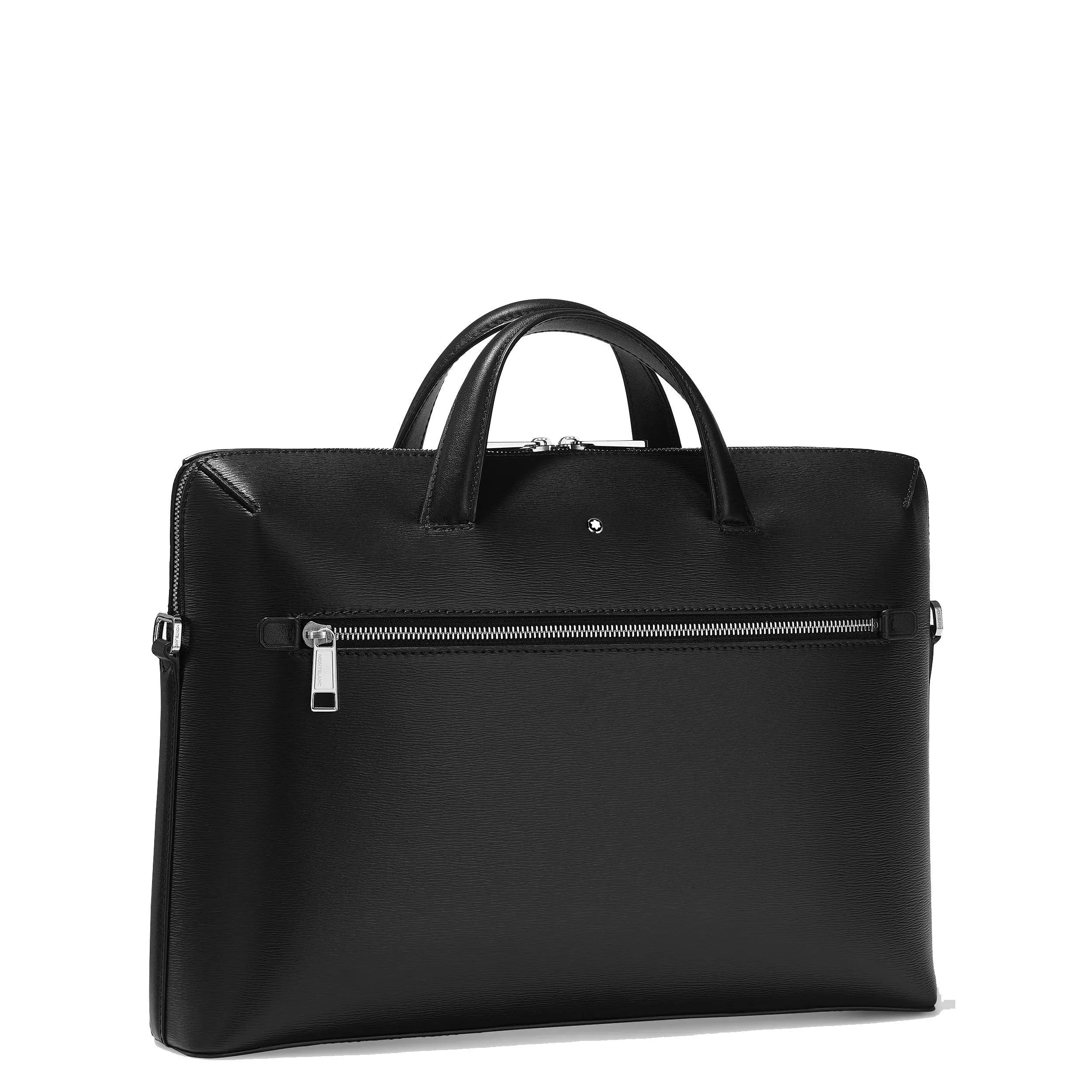 Montblanc Subetable Door Bag with Meisterück 4810 Black 129190 shoulder strap