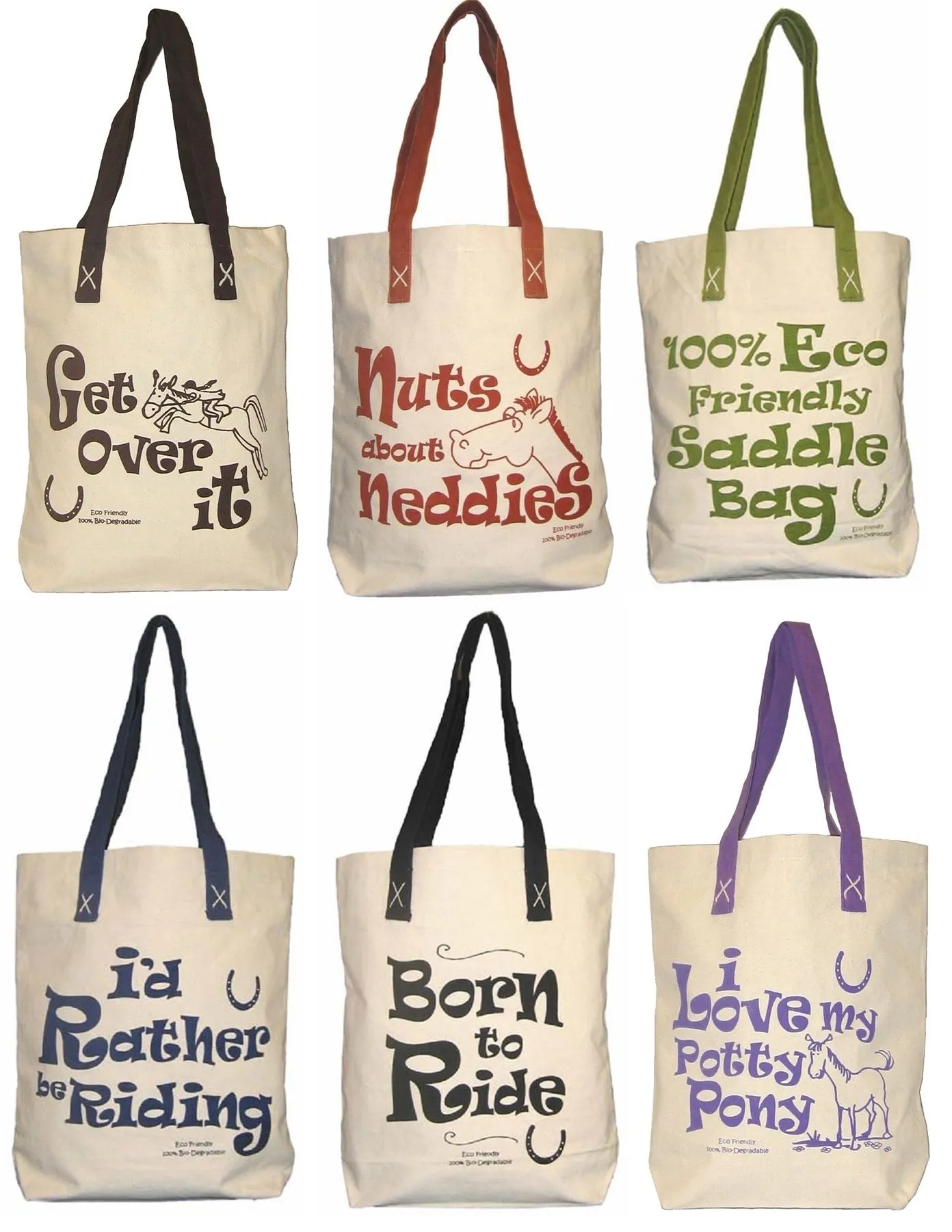 Moorland Rider Horsey Girl Shopper Bag