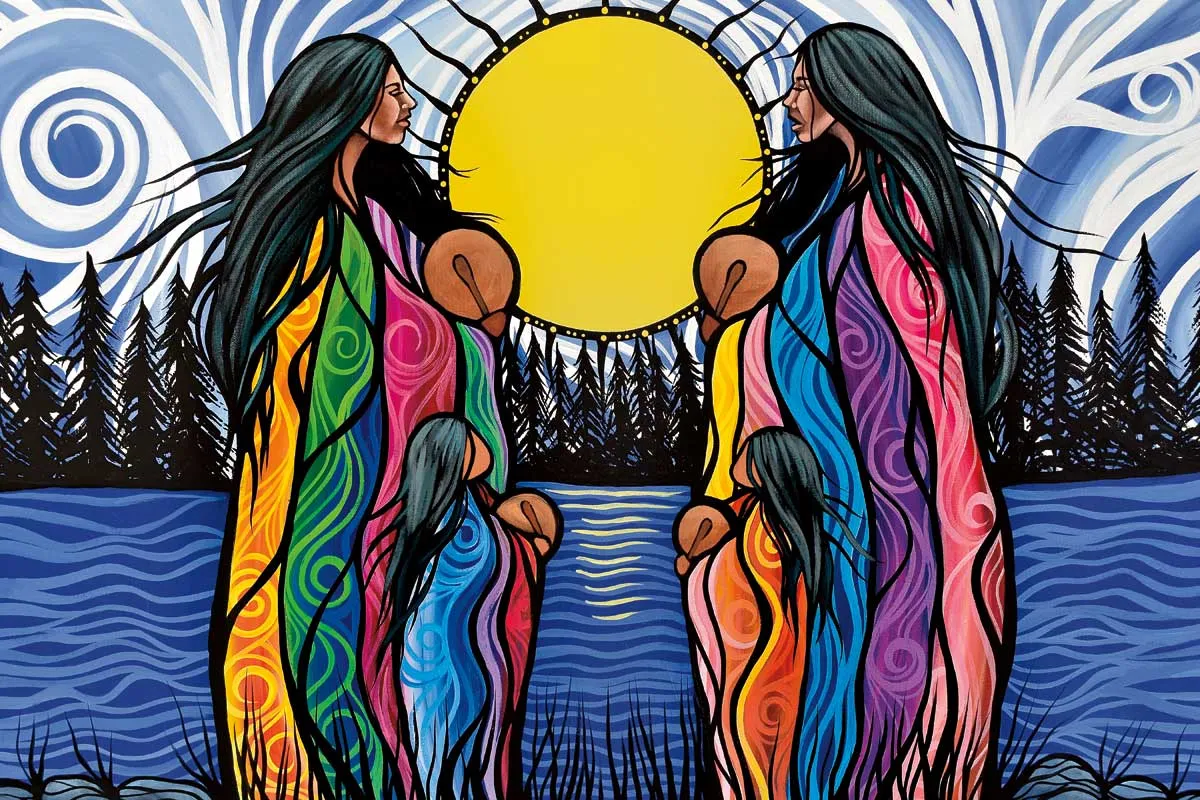 MOTHER DAUGHTER WATER SONG DIAMOND ART KIT
