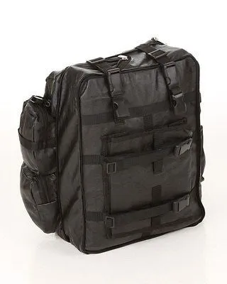 MOTORCYCLE LARGE GENUINE LEATHER SISSY T BAR BAG TRAVEL PLAIN LUGGAGE VERY SOFT