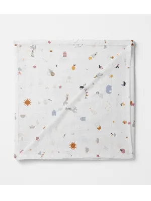 Muslin Swaddle Blanket, Organic - Little Things