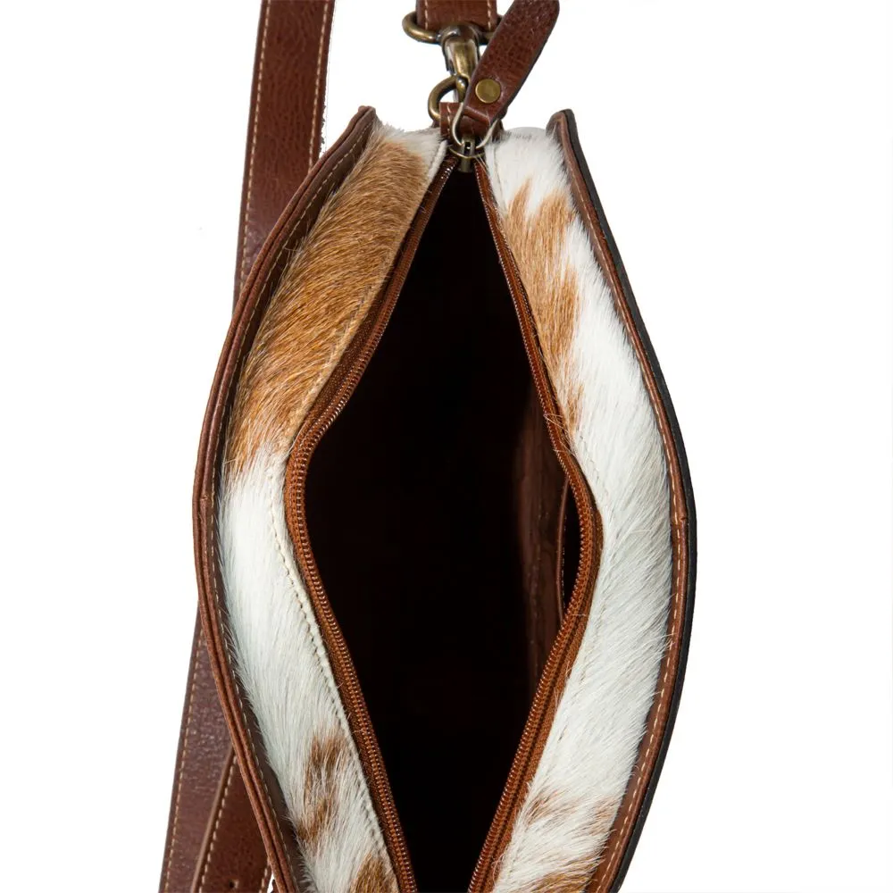 Myra Bag Open Range Hand Tooled Round Bag