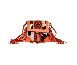 Myra Bag Tonga Ridge Canvas & Hairon Bag in Orange