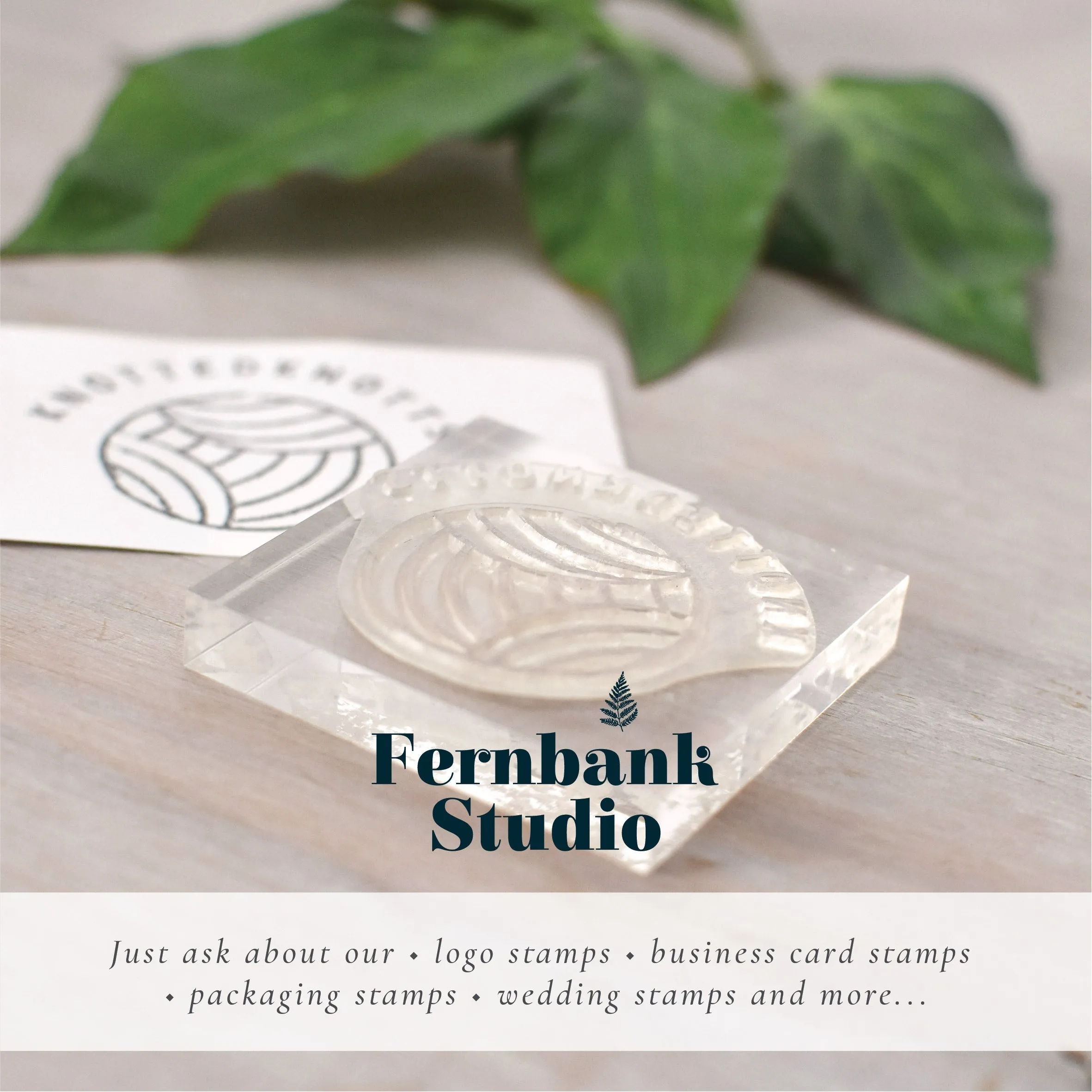 Nadolig Llawen Simple Welsh Christmas Rubber Stamp