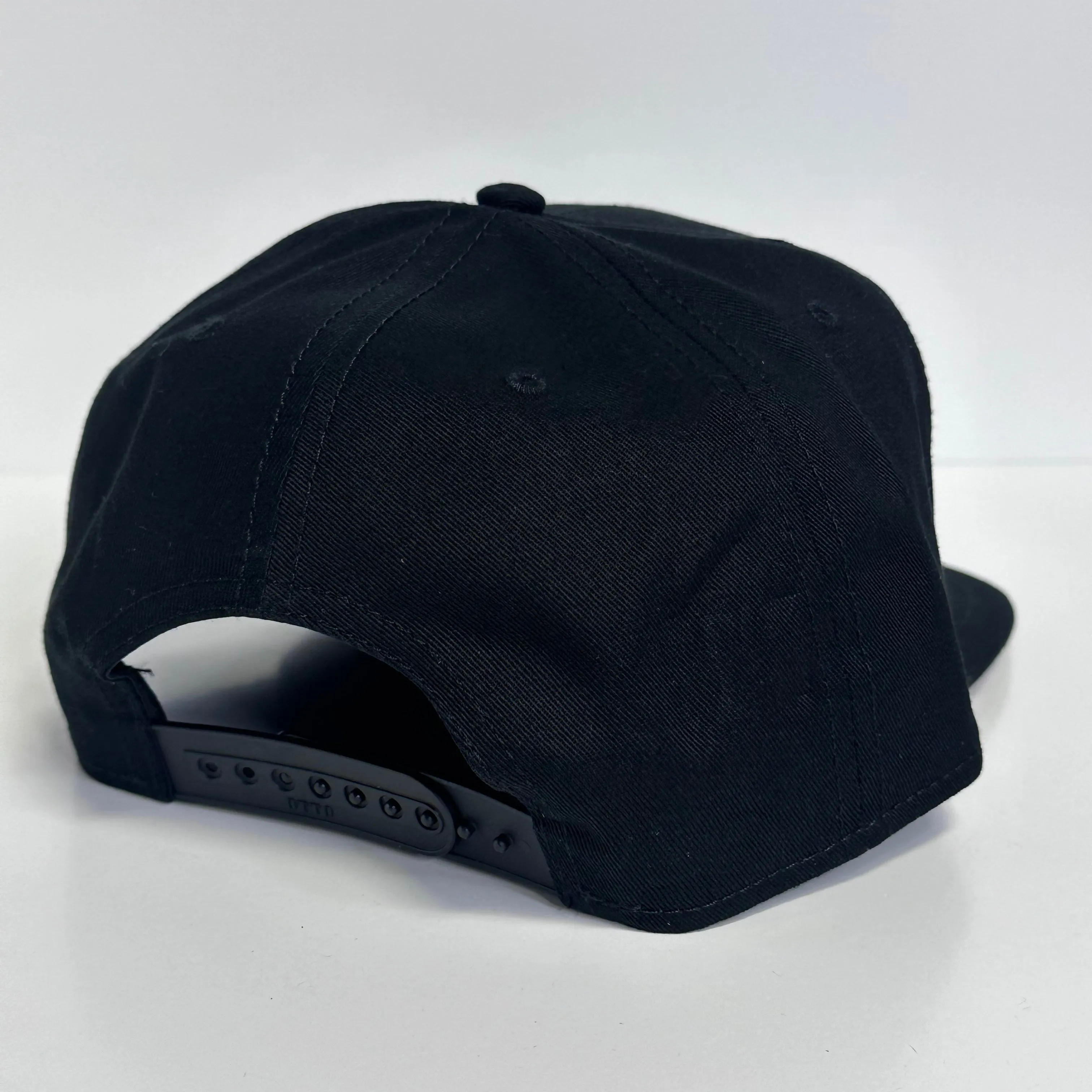 Nashville Music City Script Black Snapback Cap Hat Custom Embroidered