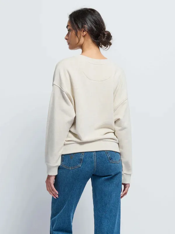Nation LTD JOVIE SWEATSHIRT Heather Oatmeal