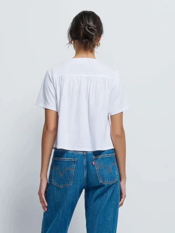 NATION LTD ROBIN BLOUSE WHITE