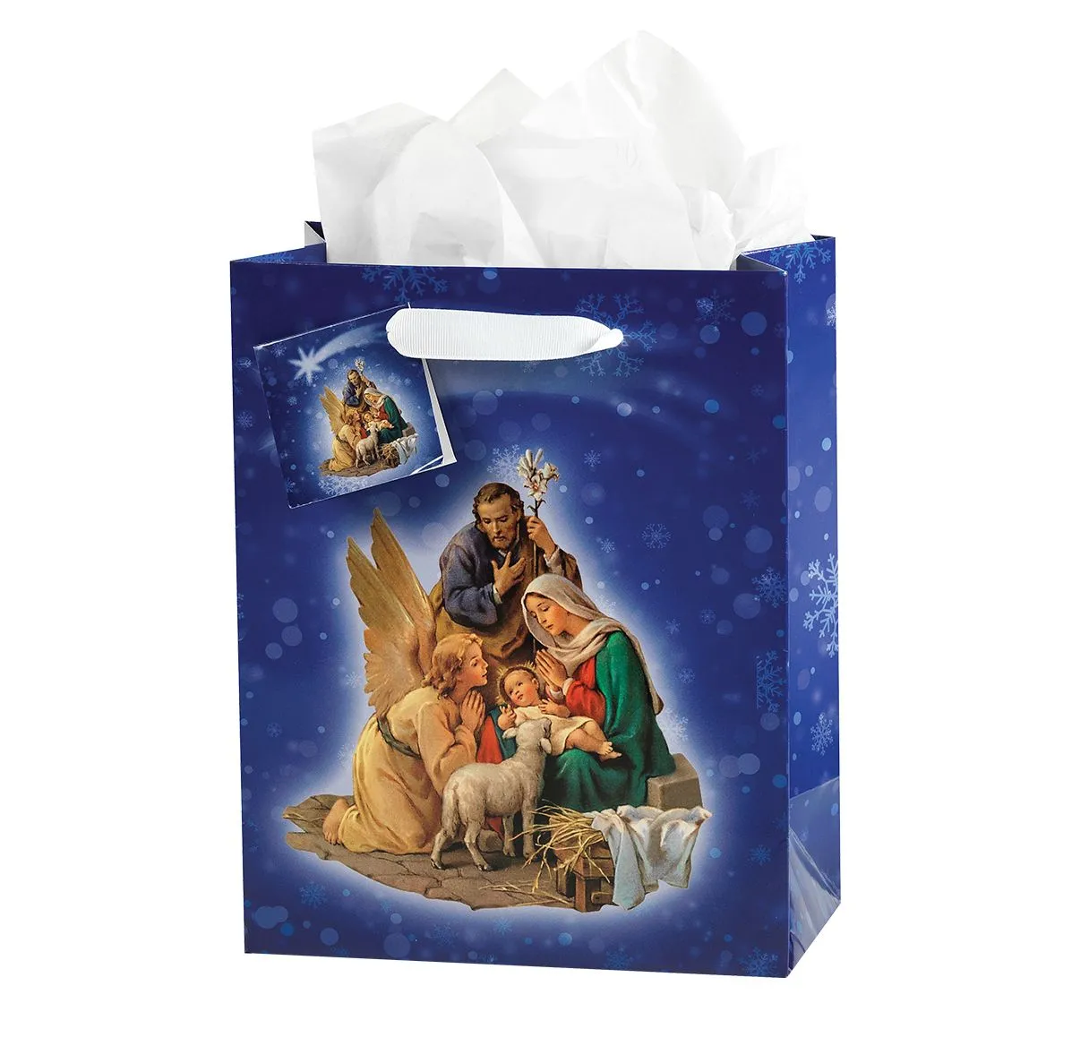Nativity Large Gift Bag W/Tissue (Large)